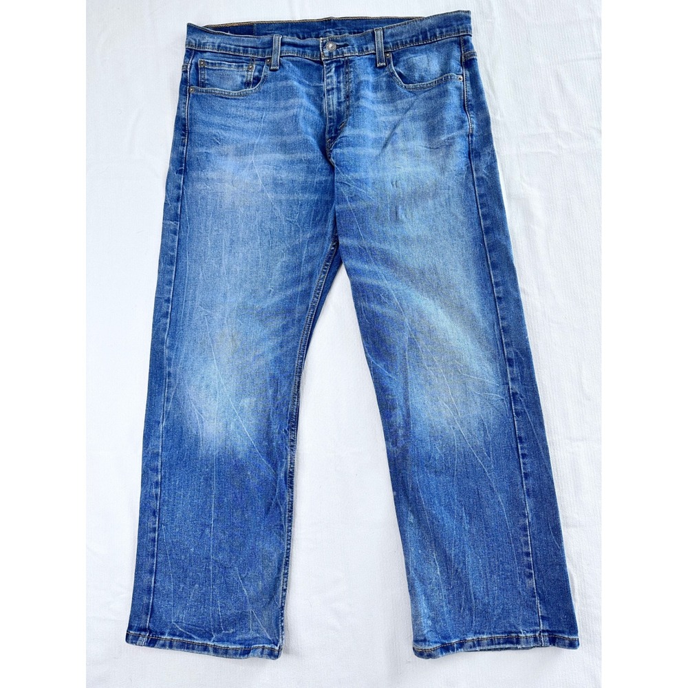 Levis 569 Loose Straight Fit Mens Jeans Blue Denim W34 L30 Medium Wash - Picture 2 of 11